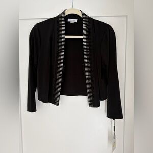 Calvin Klein Cardigan with Silver Studded Trim